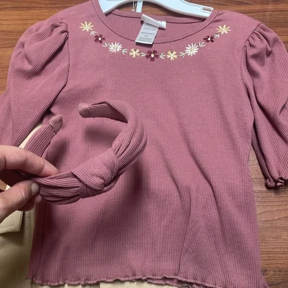 Little Lass girls cute outfit Set with Headband size 6X - Picture 4 of 9